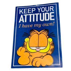Garfield Cat Keep Your Attitude I Have My Own Sign Vintage Design
